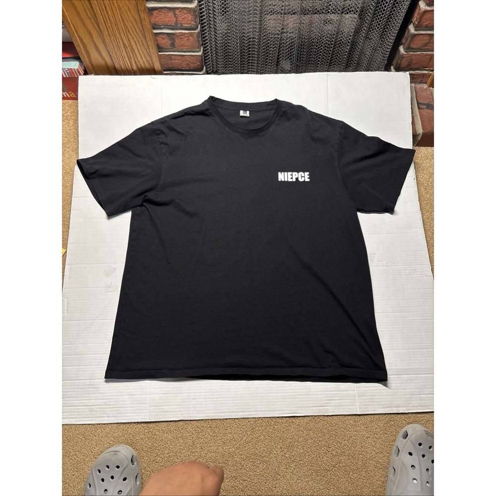 NIEPCE Graphic T-Shirt Men's XXL Black Japanese Torii Gate Anime Streetwear Tee